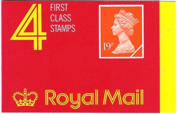 GB Booklets - Window  GD4 4x 19p Harrison/Walsall c£20