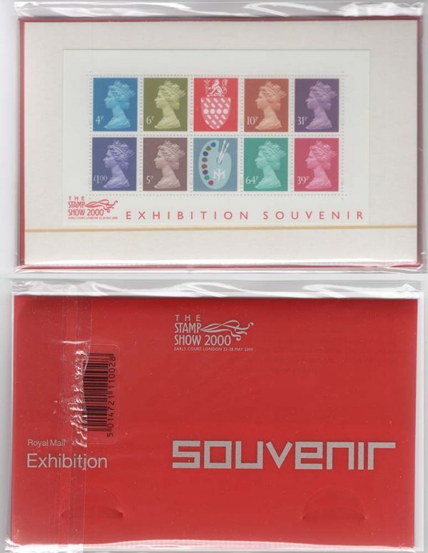 GB 2000 Machins: Jeffrey Matthews Colour Palette m/sheet Exhibition wallet - still sealed um