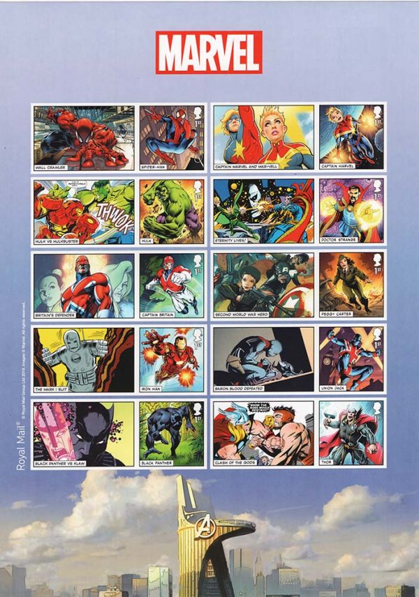 GB 2019 LS115 Marvel Super Heroes Smilers Sheet um