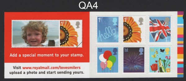 GB Booklets - SA  QA4 6x 1st Smilers - the scarce one