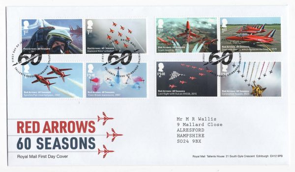 GB 2024 Red Arrows set - fine FDC