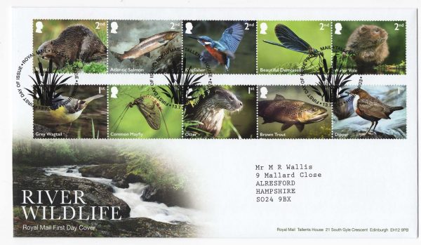 GB 2023 River Wildlife FDC - fine