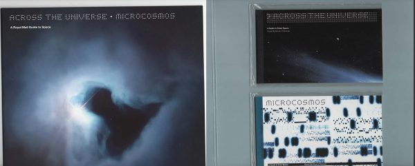 GB 2003 "A Royal Mail Guide to Space" folder containing 'Across the Universe' and 'Microcosmos' prestige books - not seen this before - face value £87.50
