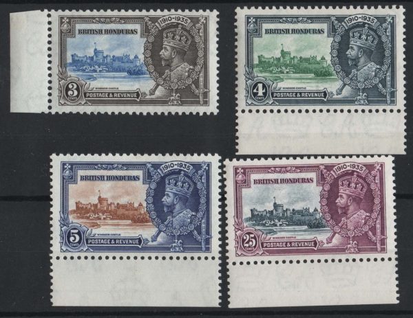 British Honduras 1935 Silver Jubilee set vf mint