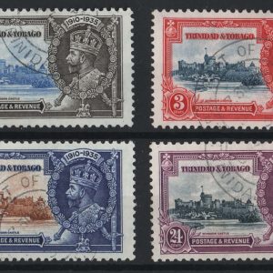 Trinidad & Tobago 1935 Silver Jubilee set of 4 vfu