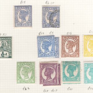 Queensland 1899-1907 f mint range to 2s c£320+