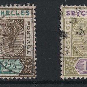 Seychelles 1893 New Values set of 4 vfu sg22-5 c£42