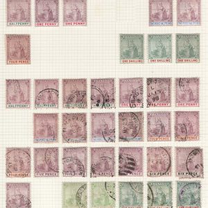 Trinidad 1896 Wmk CA m&u range c£250+