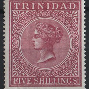 Trinidad 1883 5s perf 14 sg113 f mint, hint of gum crease, v fresh