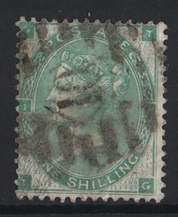 GB 1862 1s green sg90 vgu c£300