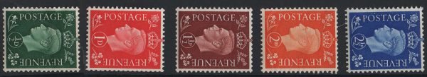 GB 1937 Dark Colours wmk sideways f mint  good perfs