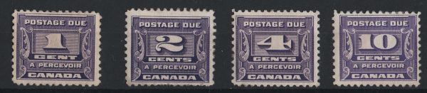 Canada 1933 Postage Dues set of 4 f mint ( 2c nibbled perfs) sgD14-17 c£60