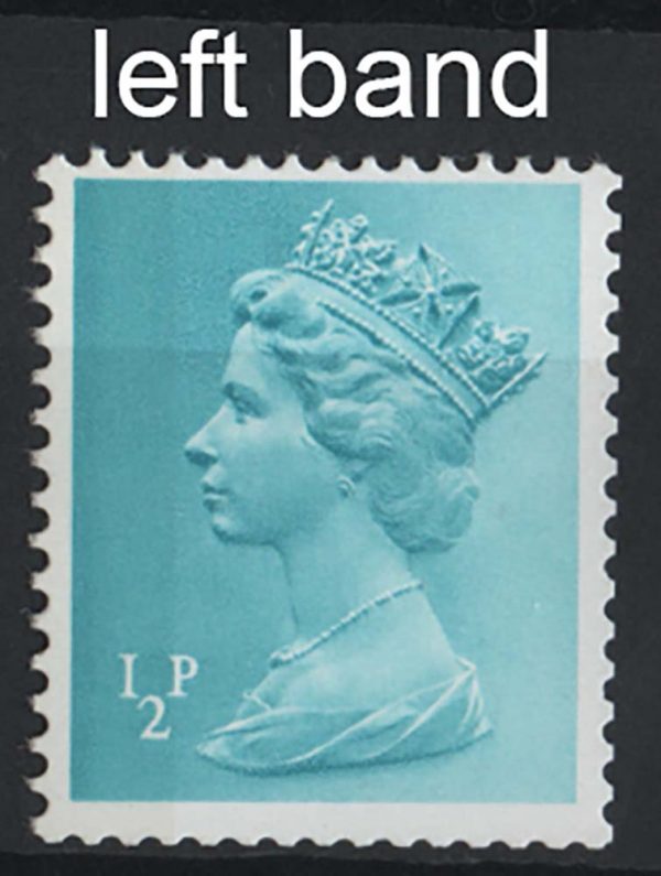 GB 1972 Machin ½p side band um perfs as scan