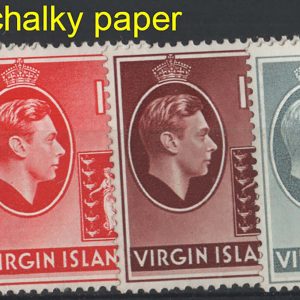 Virgin Is 1938 set to 2d on chalky paper, sg110/3, f mint