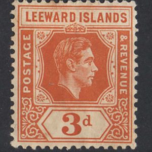 Leeward Is 1938 3d orange, sg107, Mint, overall gum tone