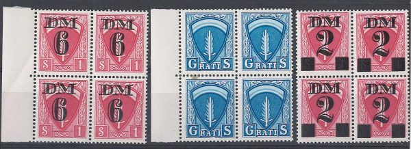 Germany - Allied 1948 Travel permit stamps 'Gratis' 2m on $1 6m