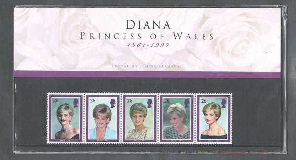 GB 1998 Diana Pres Packs x5