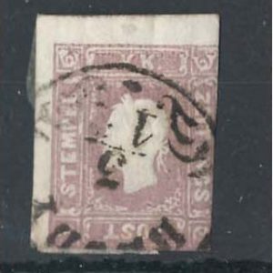 Austria 1858 1K05 Newspaper stamp sgN29 fu two large margins, neat cds c£425