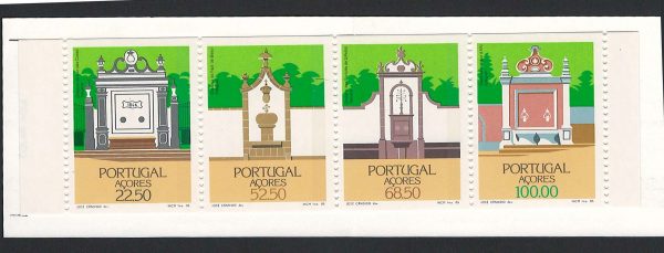 Azores 1986 Historic Architecture booklet SB7 MiMH6 c£19