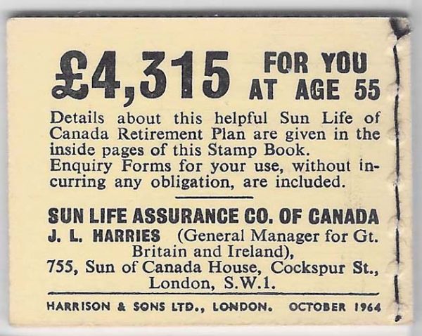 GB Booklets  N18 2s October 64 ‡