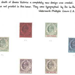 #0699 Gibraltar 1903 ½d - 1s fresh m/mint sg46-51 c£160+