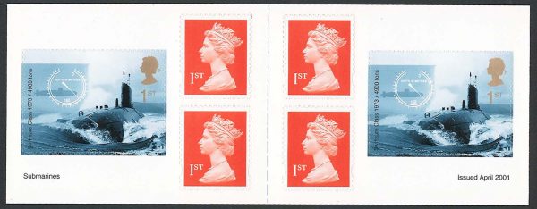 GB Booklets - SA  PM02 Submarines (4x 1st Machin + 2x Subs self adhesives)