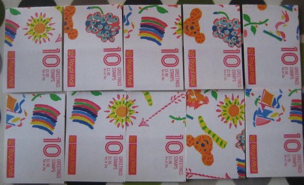 GB Booklets 1989 Greetings booklet (10x 19p) each incl good perf set
