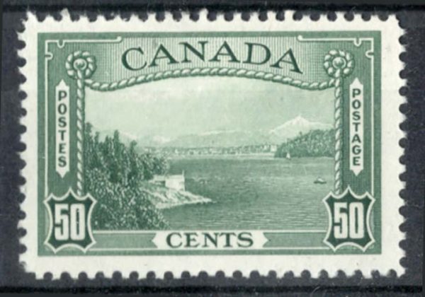 Canada 1937 50c green, sg366 vf mint c£50