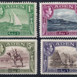 #0003 Aden 1939 1r - 10r f mint sg24-27 c£109