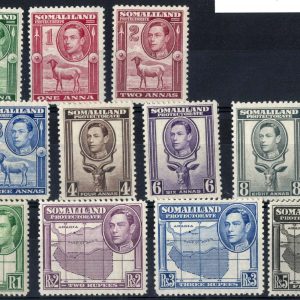 Somaliland 1938 Side face set f mint sg93-104 c£150