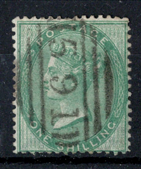 GB 1856 1s green sg72 fu, odd nibbled perf c£350