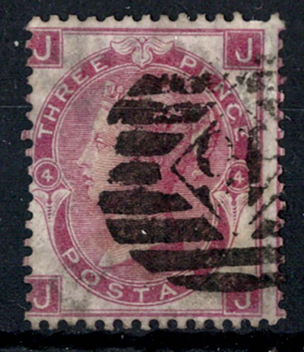 GB 1865 3d rose wmk emblems vgu sg92 c£250