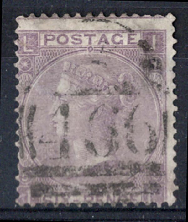 GB 1865 6d lilac plate 5 fu sg97 c£140