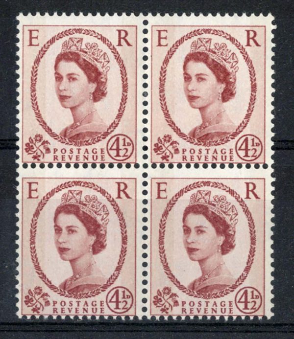 GB 1960 4½d blue phosphor cream paper bands applied photo um, centred low Spec S97c c£88