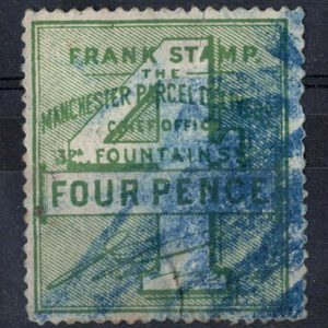 #0646 GB Cinderella  Private Carrier : Manchester Parcel Delivery Company 4d used