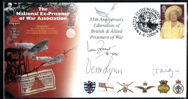 GB 2000 55th Anniversary liberation of British POWs cover apparently signed Vera Lynn, Haig, Battle Close Sp h/s