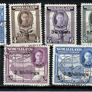 Somaliland 1951 New Currency ovpt set of 11 vfu sg125-35 c£80