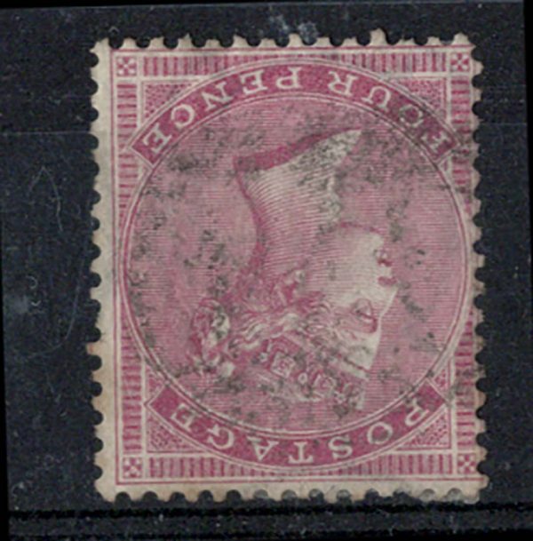 GB 1855 4d large garter wmk inverted fu sg66i c£400