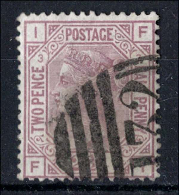 GB 1873 2½d rosy-mauve plate 3 wmk orb fu sg141 c£150
