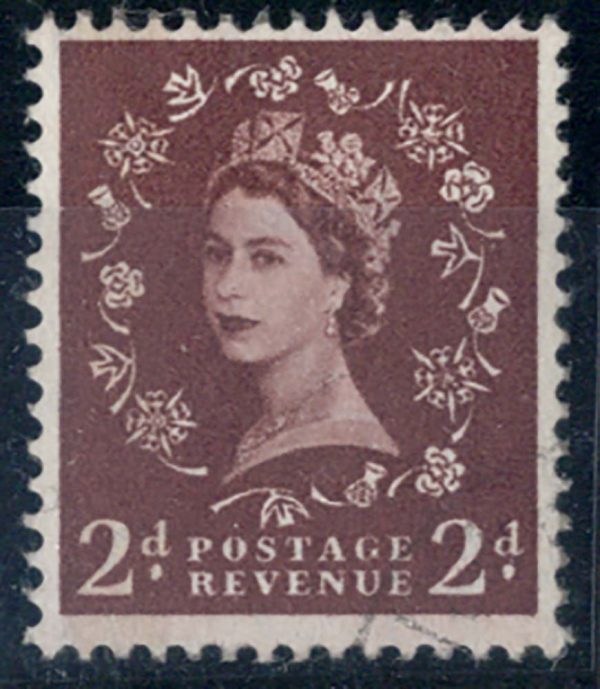 GB 1959 Phosphor Graphite 2d wmk error sg605a vfu