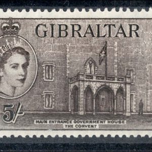 Gibraltar 1953 5s f mint sg156 c£40