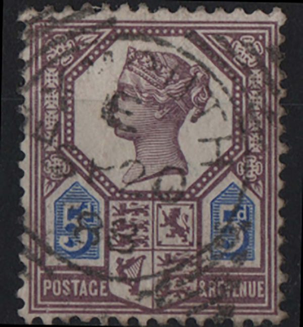 GB 1887 5d die I sg207 fu, neat squared cds c£120