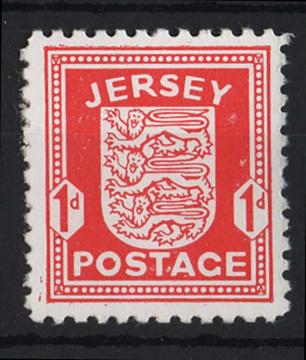 Jersey 1941 Wartime 1d Arms chalky um