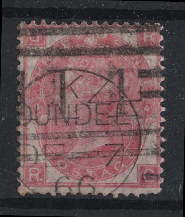 GB 1865 3d plate 4 wmk emblems sg92 vgu, odd nibbled perf c£250