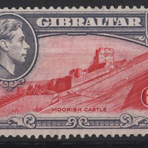 Gibraltar 1938 6d perf 13½ f mint sg126 c£50