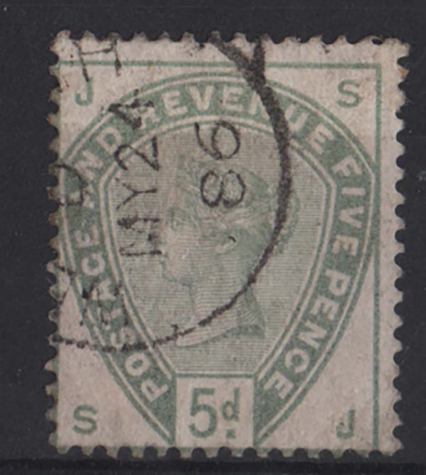 GB 1883 5d green fu cds good colour sg193 c£185