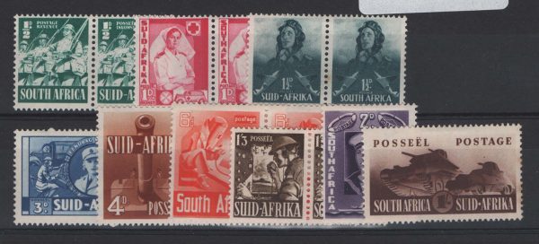 South Africa 1941 War Effort sg88-96 f mint, some foxing c£60
