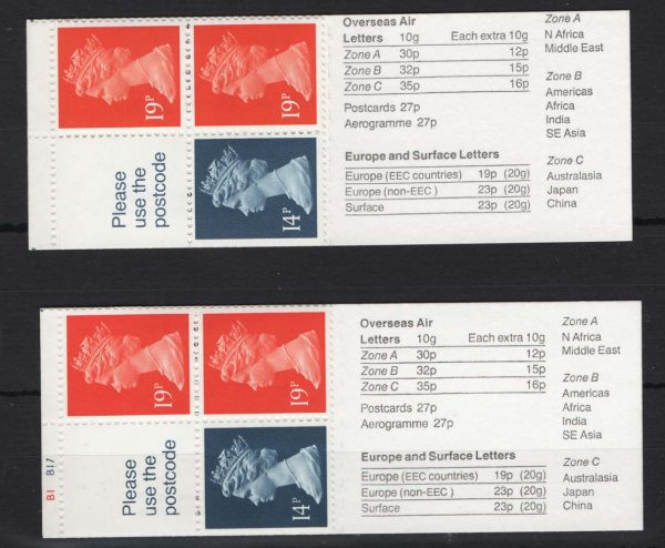 GB Booklets - Folded (good perfs)  FB52 50p Pirates of Penzance cyl B1B17P-