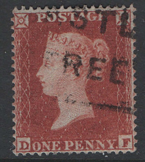 GB 1854 Scots Locals: Castle Street on 1d red s.g18 fu