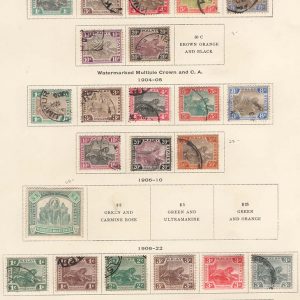 Malaya - FMS  1901-22 range of tigers m&u c£300+